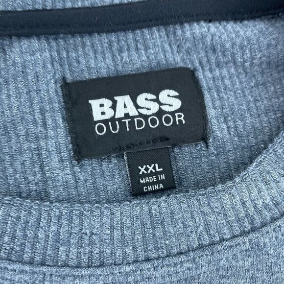 Bass Outdoor Ombre Blue Long Sleeve Utility Tee XXL NWT 0079 - Picture 4 of 10